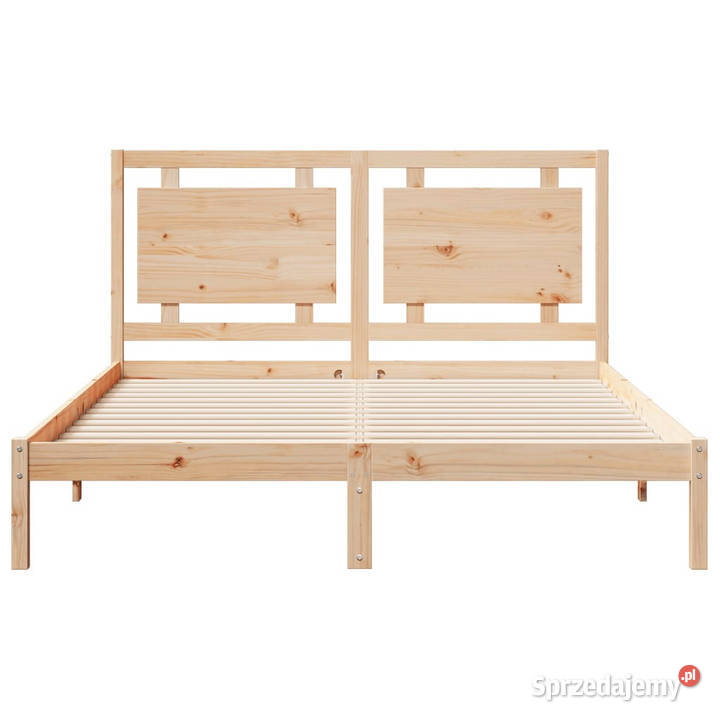 Dłuższe łóżko bez materaca lite drewno 160x220 Warszawa
