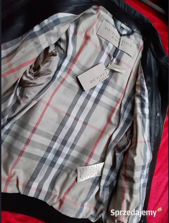 Burberry kurtka skórzana skóra brąz 100 oryg Rozmiar L Konstancin-Jeziorna sprzedam