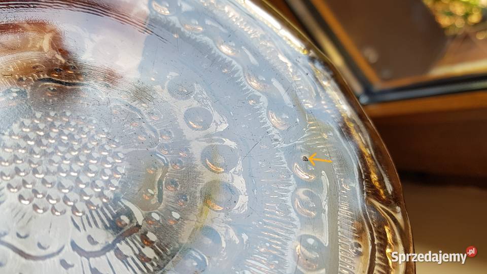 Talerzyki Flora Ząbkowice kolorowe szkło PRL Dąbrowa Górnicza sprzedam