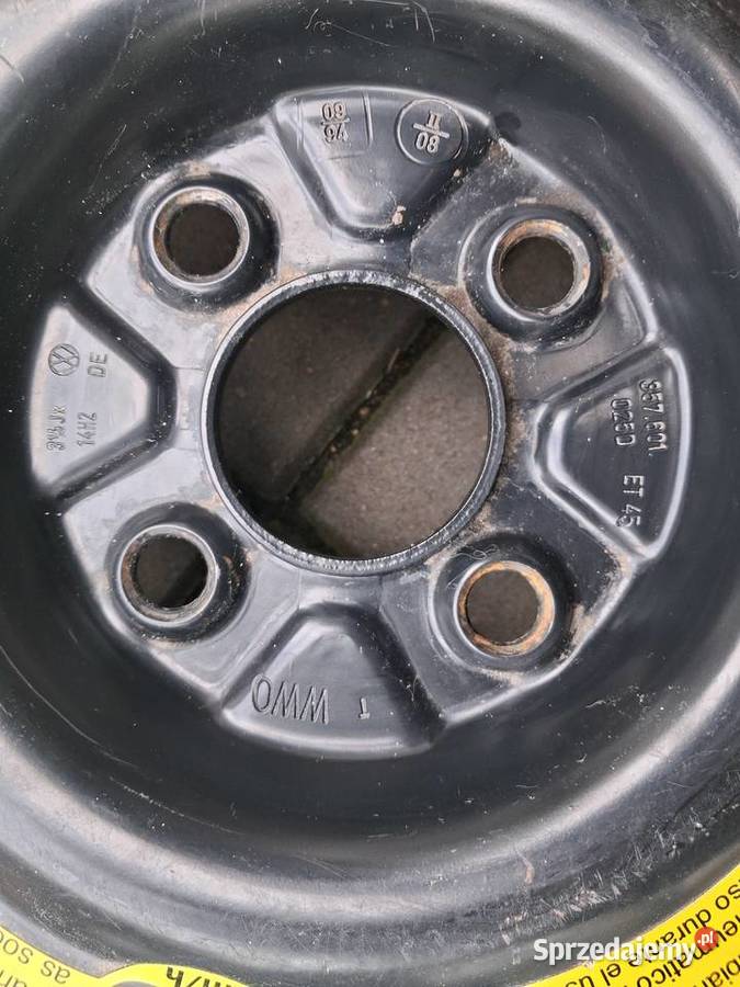 AUDI VOLKSWAGEN KOŁO DOJAZDOWE 4x100 opona Łódź