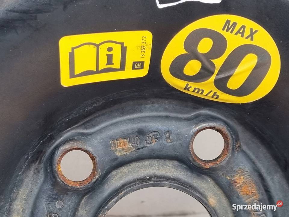 KOŁO DOJAZDOWE Opel Astra J Zafira C dojazdówka Samochodowe Chełm