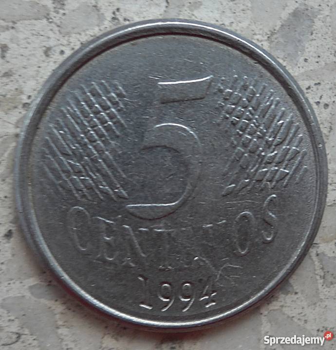 BRAZYLIA 5 CENTAVOS 1994 r Legionowo sprzedam