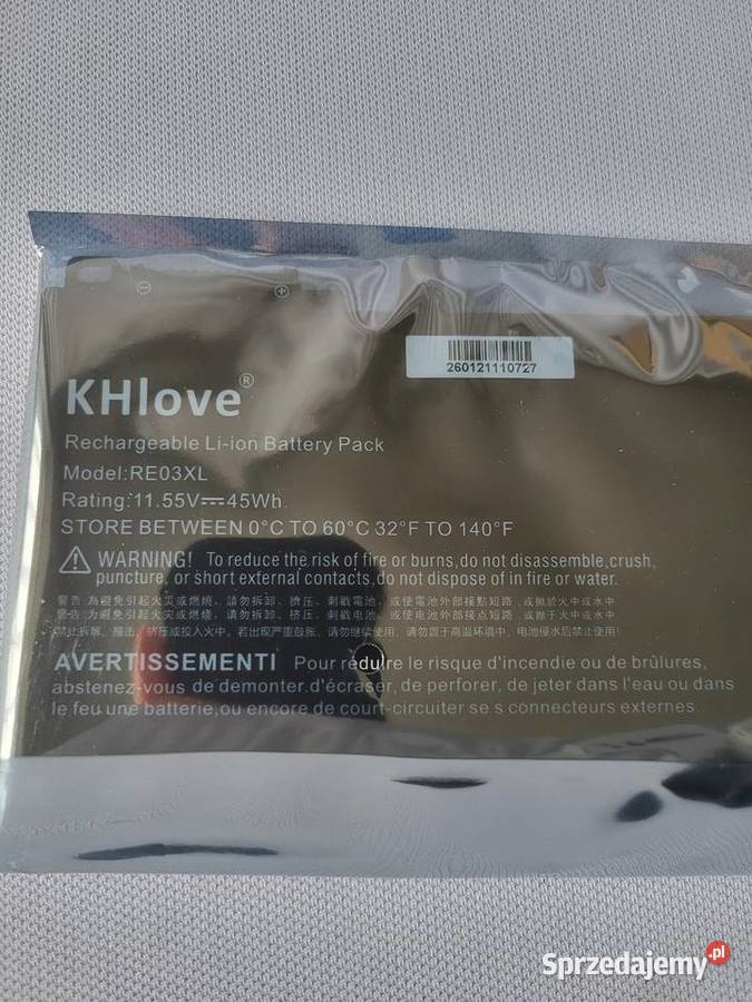 OUTLET Bateria do laptopa RE03XL Pozostałe Częstochowa