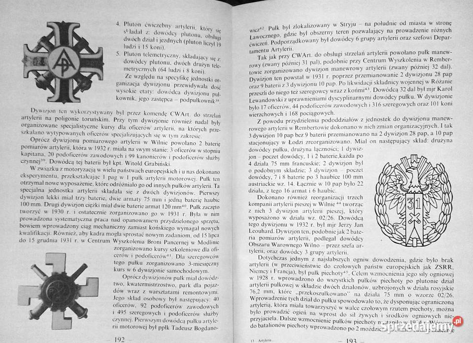 Artyleria polska 19141939 Roman Łoś lubelskie Chełm