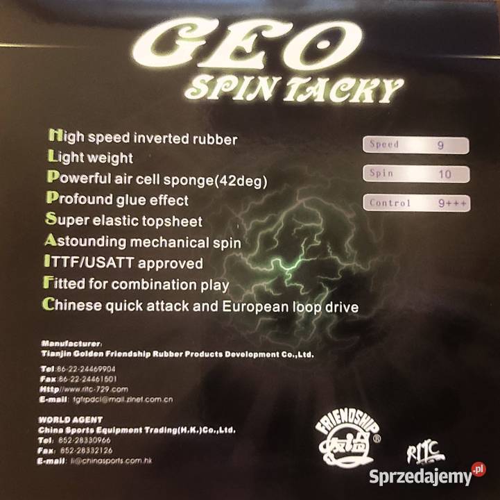 Okładzina do rakietki tenisowej GeoSpin Tacky Łódź sprzedam