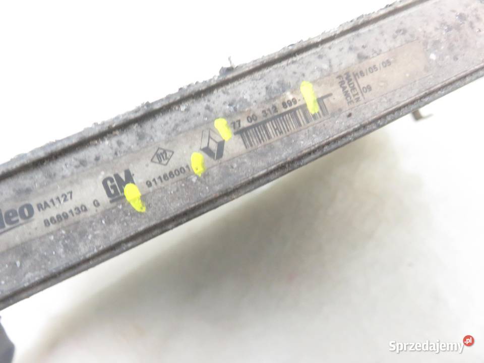 CHŁODNICA WODY RENAULT TRAFIC II 19 dCI małopolskie