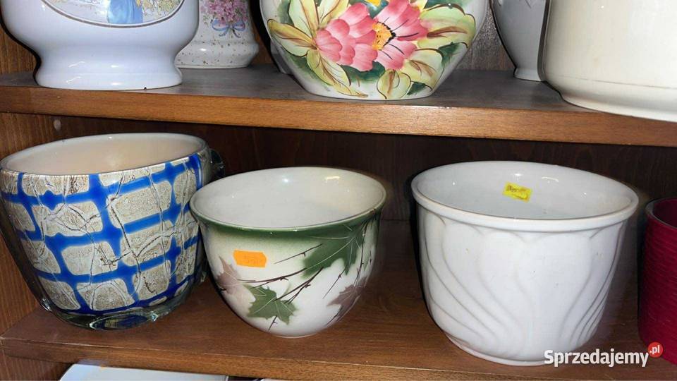 Doniczka osłonka Zielone listki Gdańsk