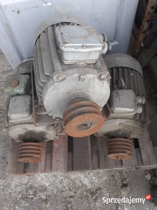Silniki 4 kW 1400 obr z kołami pasowymi Warszawa