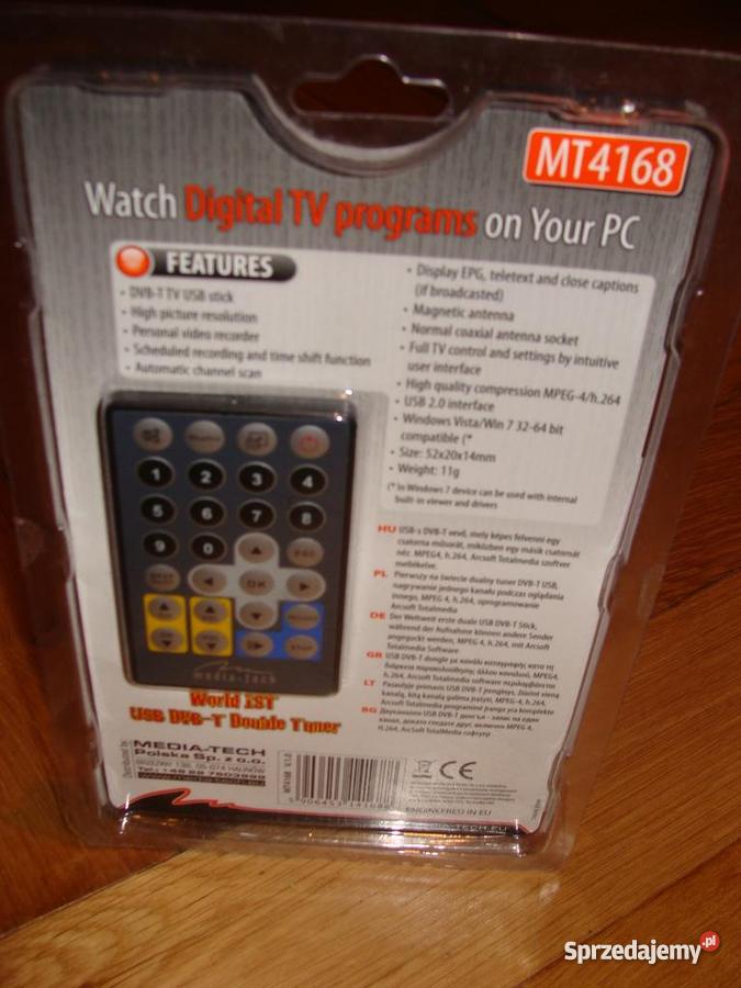 Dualny Tuner DVBT MEDIA TECH MT4168 USB Warszawa