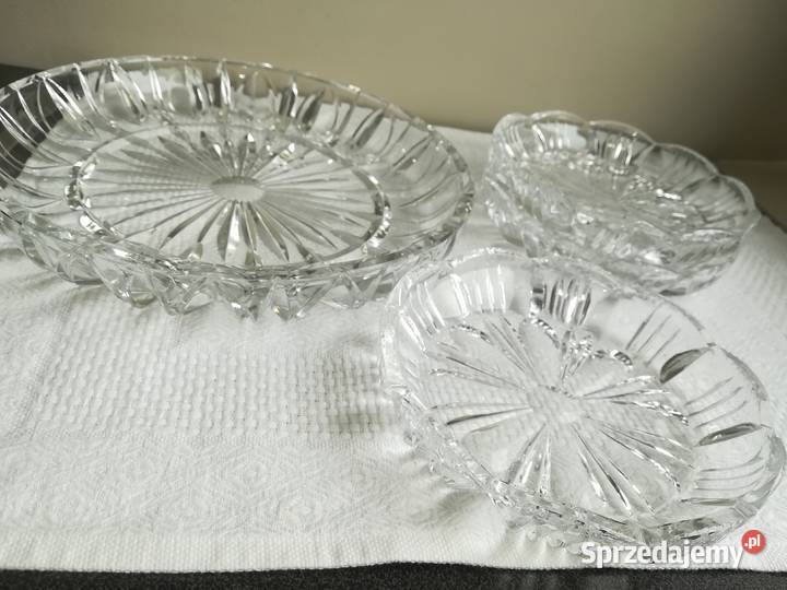 przepiękny kryształ kryształowe talerzyki i Ceramika i szkło pomorskie Gdańsk
