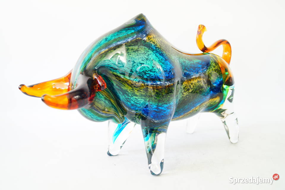Figura szklana Murano style Byk byczek Wall Gizałki