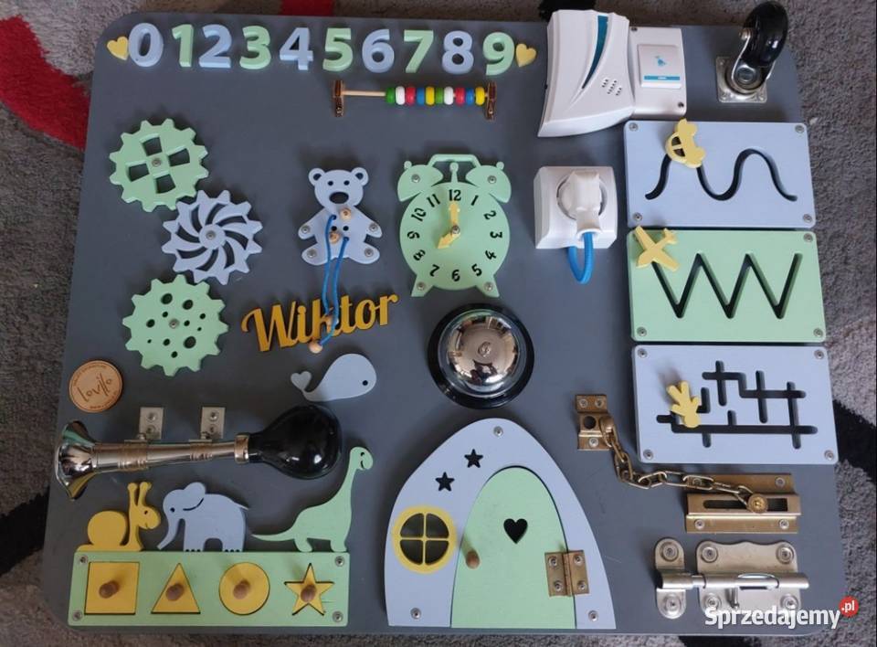 Tablica manipulacyjna sensoryczna Montessori z Łomża sprzedam