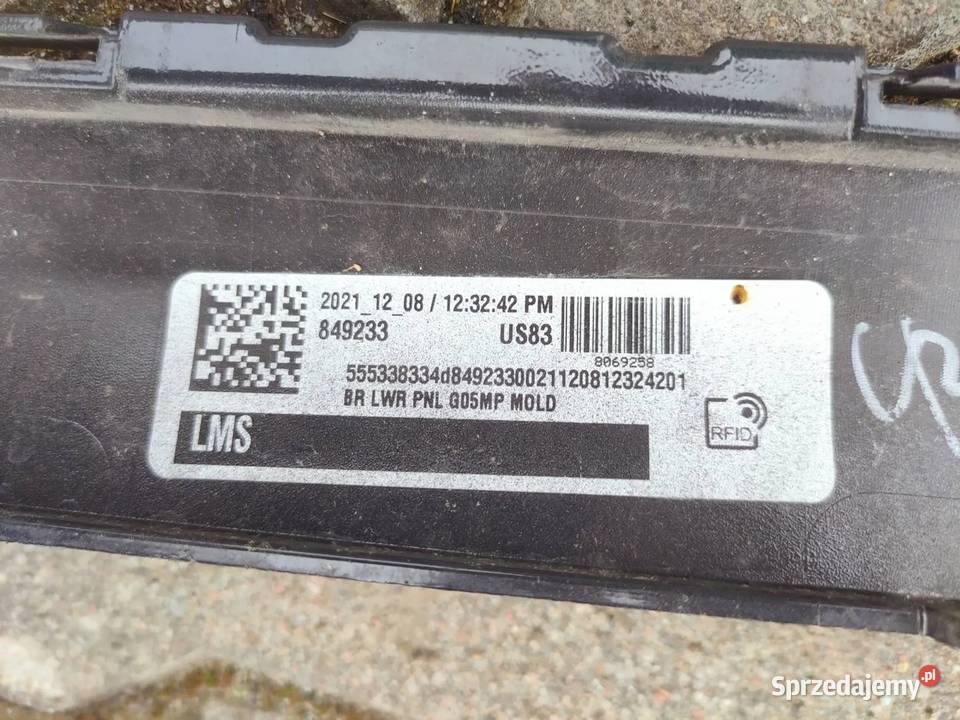 SPOILER ZDERZAKA TYLNEGO BMW X5 G05 M PAKIET wielkopolskie Przemęt