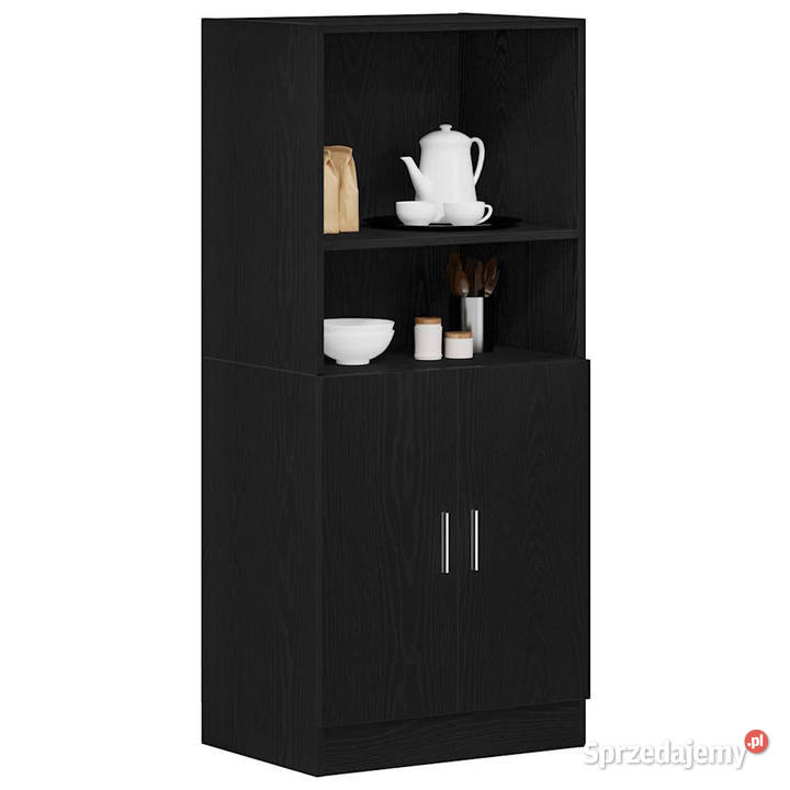 Szafka kuchenna czarna 57x415x1315 materiał Warszawa sprzedam