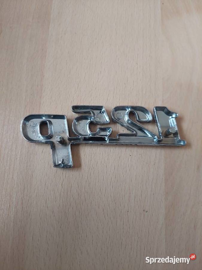 Znaczek z logo fiat 125p metalowy chrom orginał Mysłowice