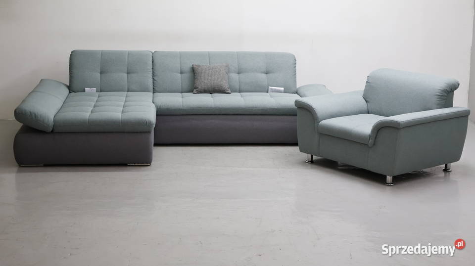 SCX nowoczesny narożnik z funkcja spania FOTEL Poznań