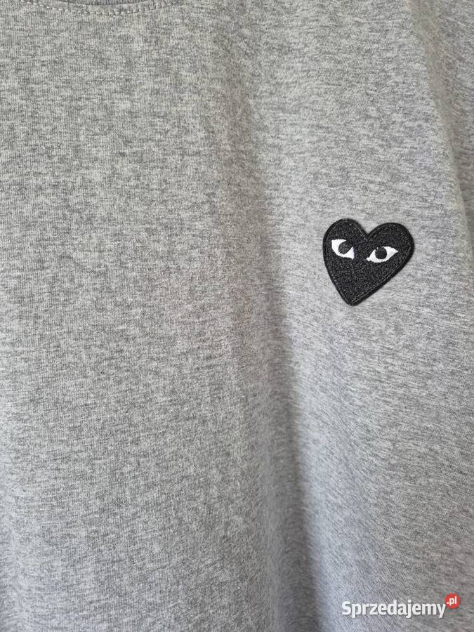 Comme des Garons PLAY koszulka Tshirt szara L Wrocław