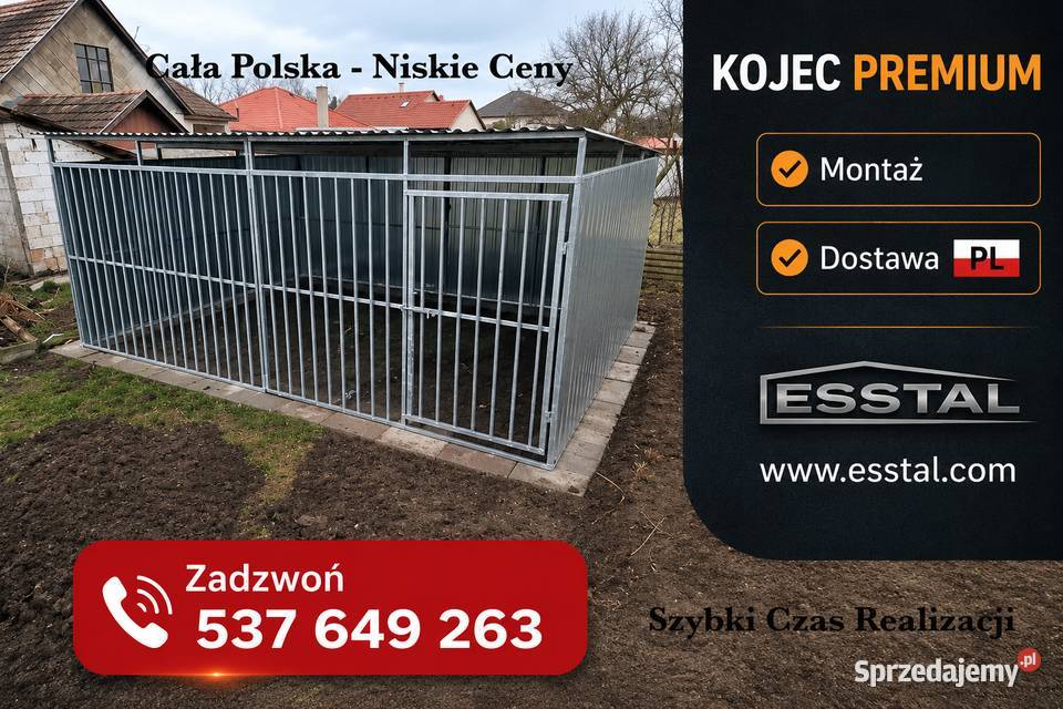 Ocynkowany Kojec Psa KOJCE na Wymiar Klatka Psa Zwierzęta Siedlce sprzedam