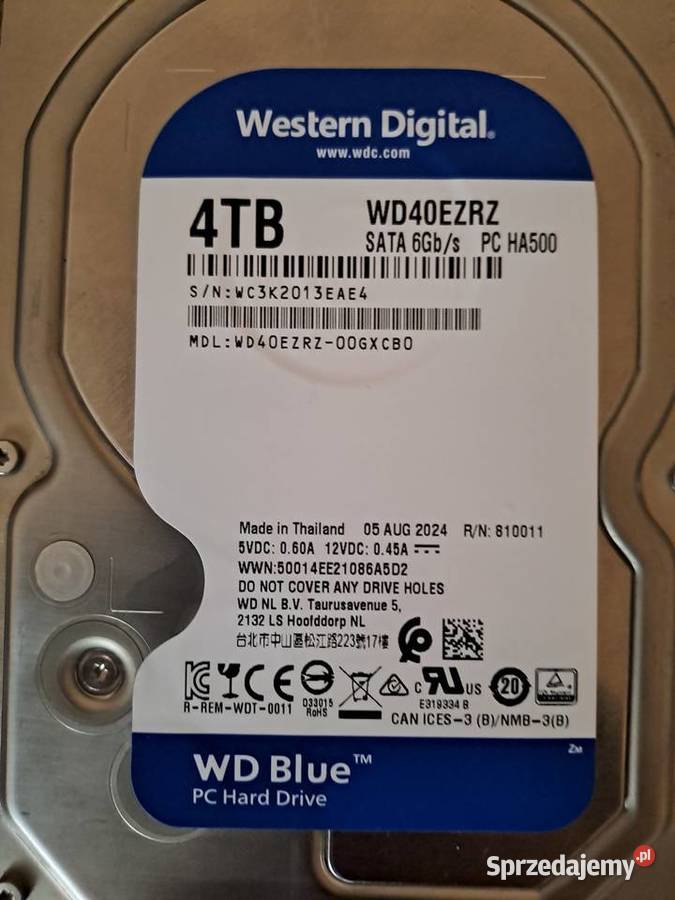 WD BLUE 4TB EZRZ 720064MB Dyski Łódź sprzedam