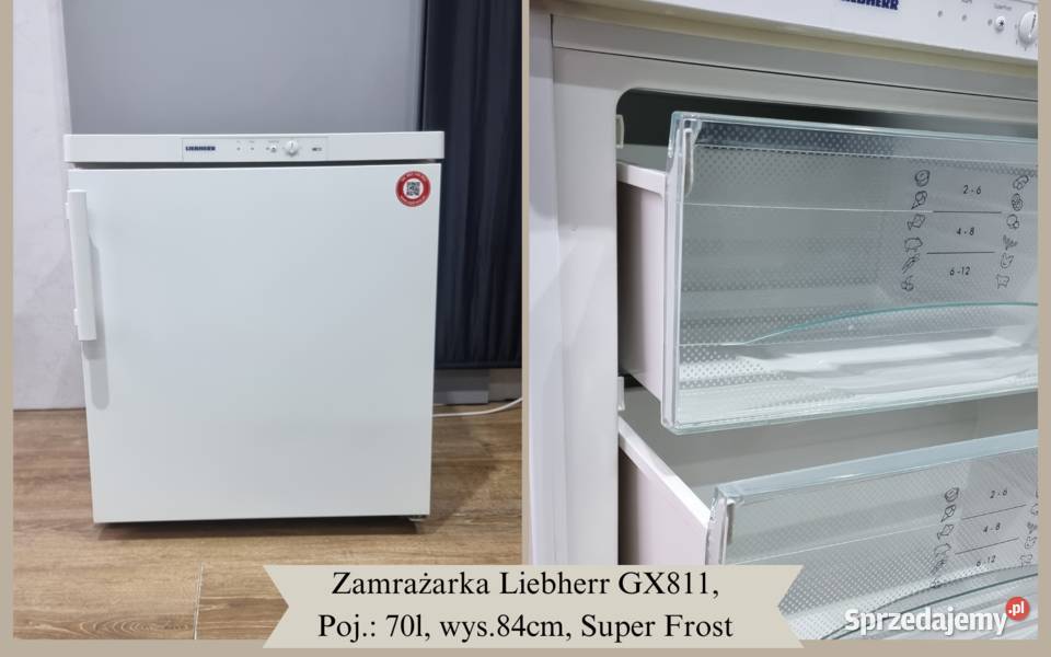 Niska zamrażarka Liebherr GX 811 wys64 2 wolnostojące Wrocław