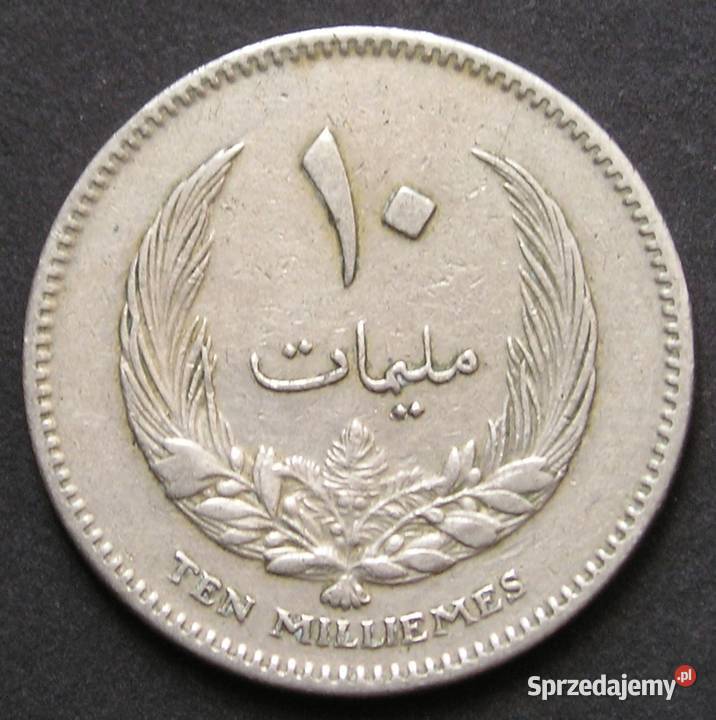 LIBIA 10 MILLIM 1965 Łódź