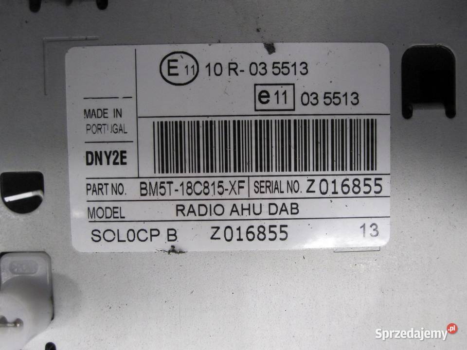 FORD FOCUS MK3 III 12r radio CD BM5T18C815XF
