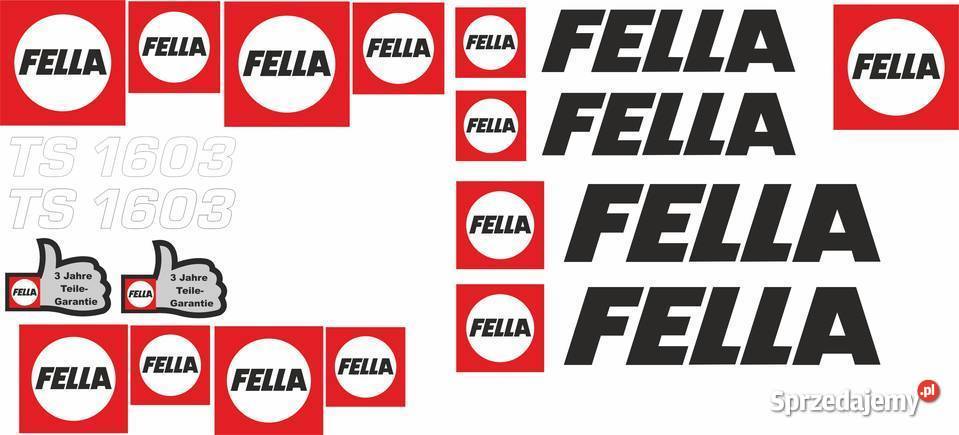naklejki fella ts 1603 Jeżewo sprzedam