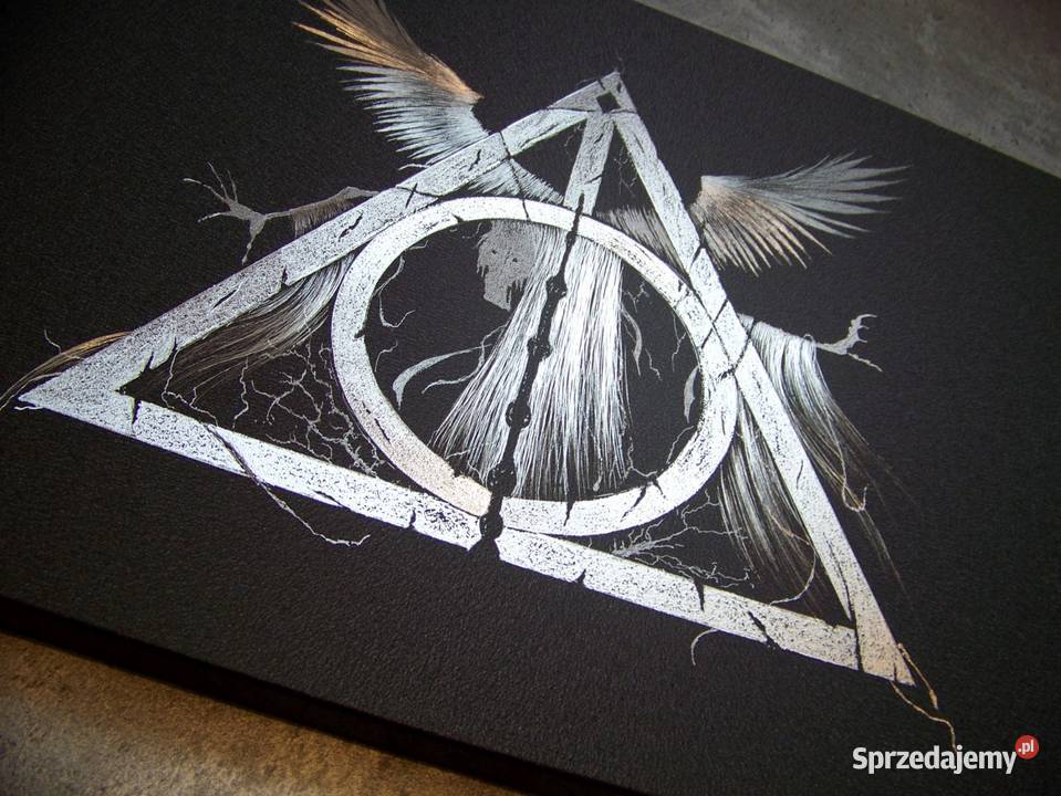 Harry Potter Insygnia Śmierci Obraz Grawerka Sztuka współczesna Sandomierz sprzedam