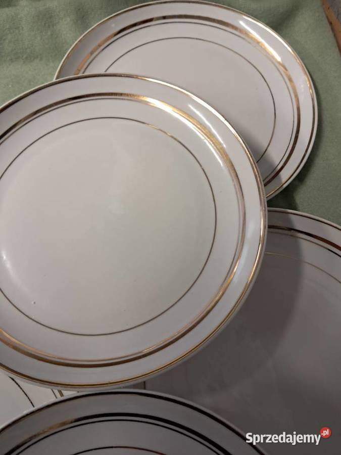 6 małych talerzyków z prlu z wytwórni Lubiana świętokrzyskie Sandomierz