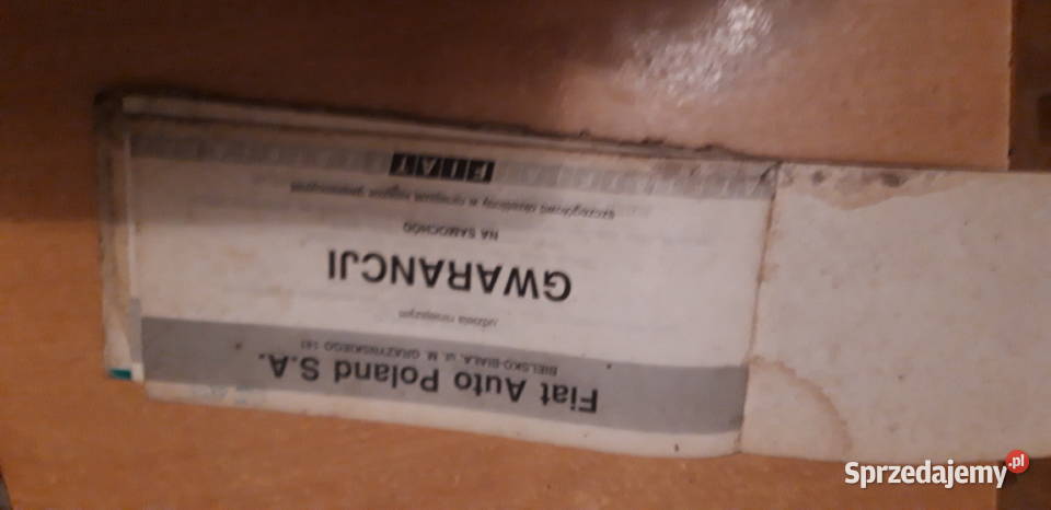 Fiat 125 Książka gwarancyjną Rzeszów