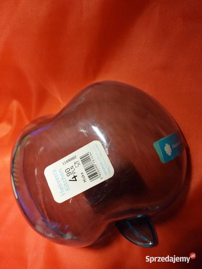 Miska z tworzywa jabłko jasno niebieskie Nowe Wrocław