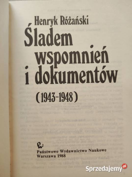 Śladem wspomnień i dokumentów 19431948 Henryk Kielce