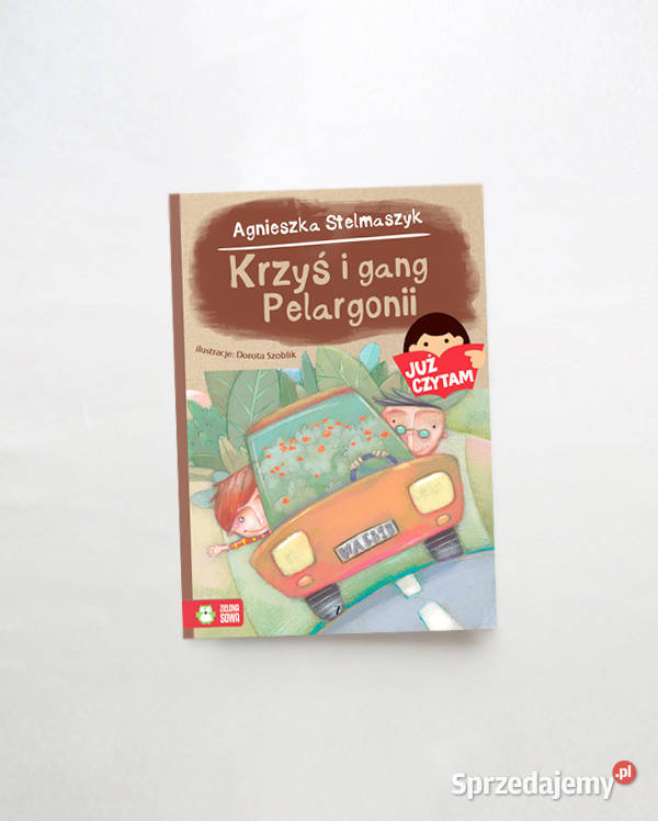 Krzyś i gang Pelargonii ksiażka bajka z serii Olsztyn