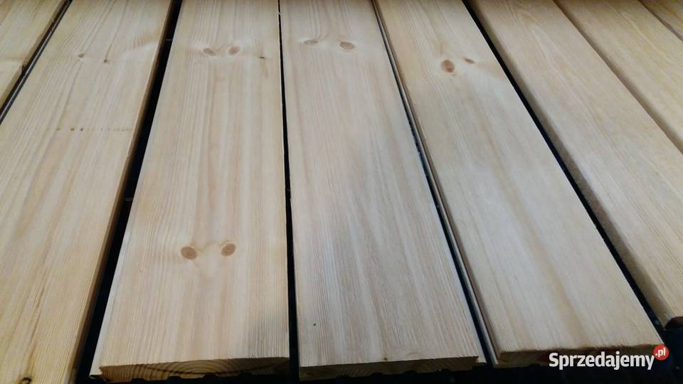 Deski szczotkowane postarzane taras podbitka