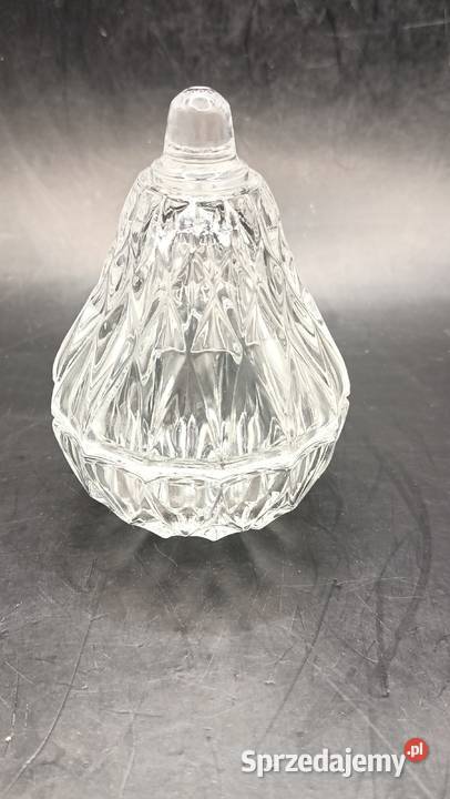Szklany pojemnik gruszka na biżuterię drobiazgi lubelskie Zamość