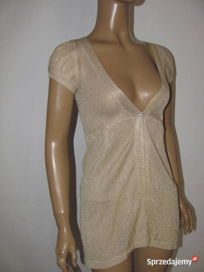 złota tunika INFLUENCE r10 dress gold Zamość