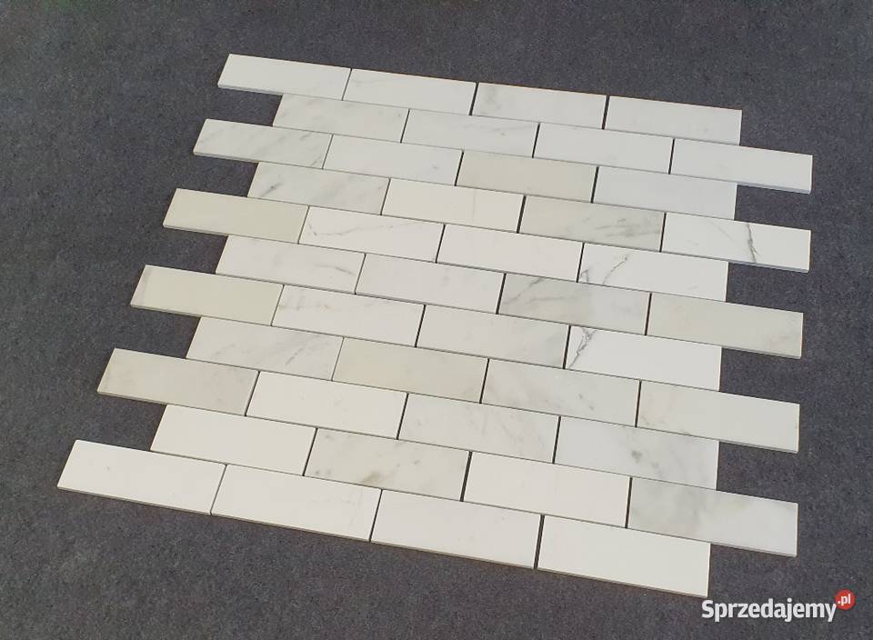 Mozaika Bianco Calacatta Gold Bricks Cegiełka dolnośląskie sprzedam