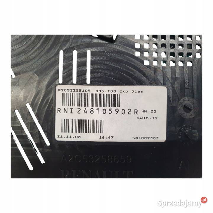 LICZNIK ZEGARY 248105902R Renault Megane III 15 Chełm