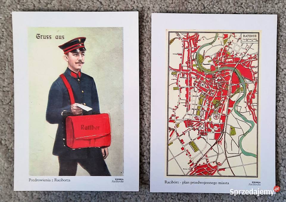 Stare Pocztówki RACIBÓRZ Reprinty śląskie Gliwice