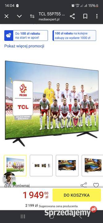 Tv tcl 55