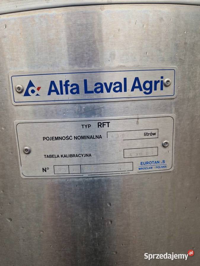 Schładzalnik zbiornik chłodnia do mleka Alfa Kijewo Szlacheckie