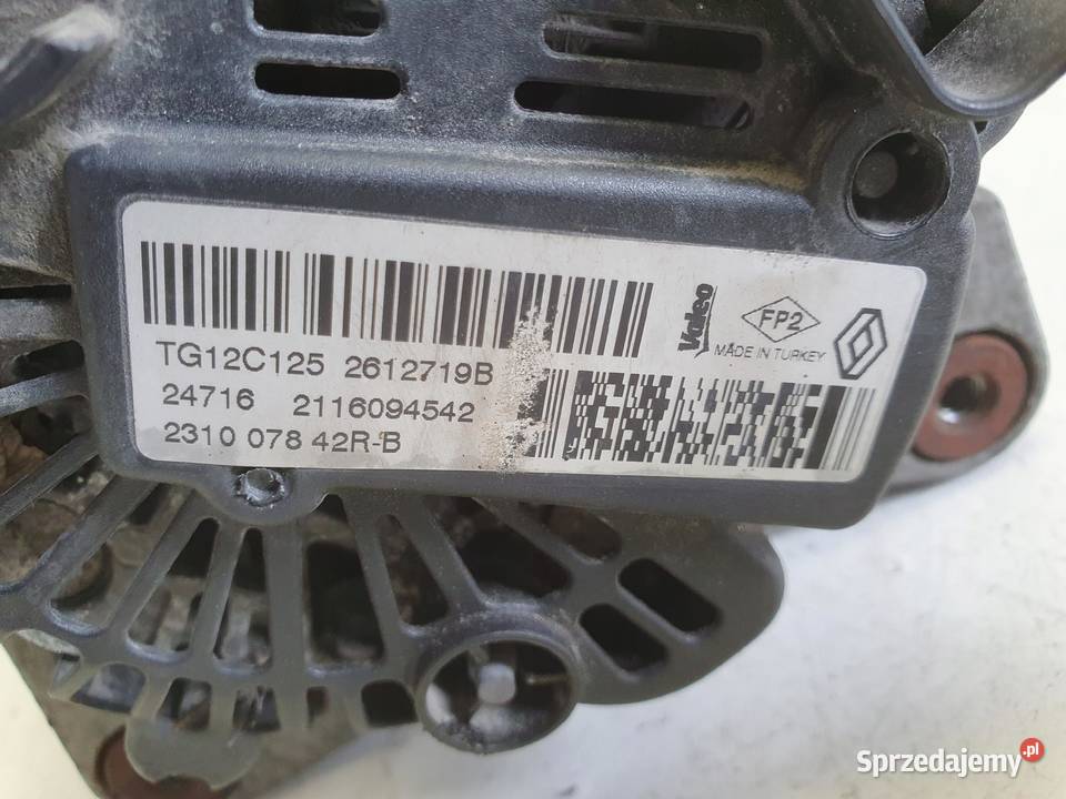 ALTERNATOR Dacia Duster I 12 TCe valeo Chełm