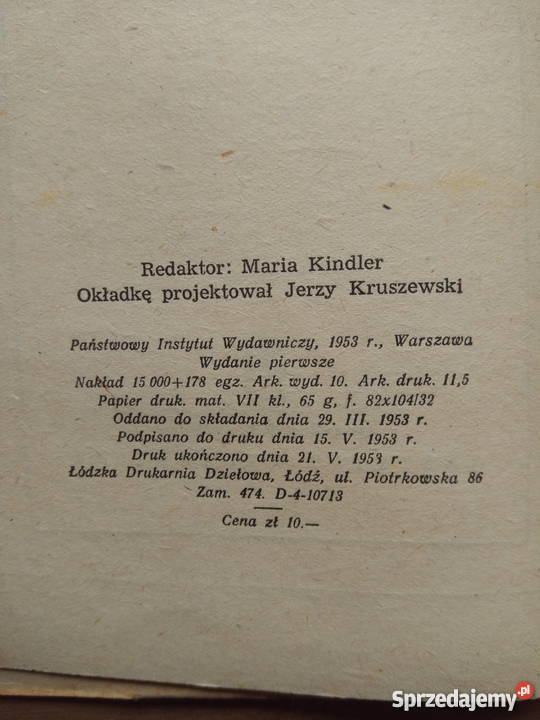 Różowe i zielone książka NOWA 1953r UNIKAT Dąbrowa Górnicza