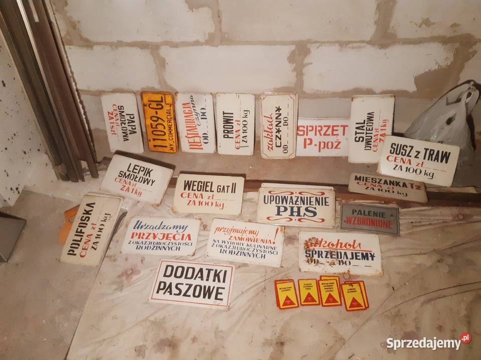 tablica tabliczka informacyjna prl oryginał Pozostałe Biała Podlaska