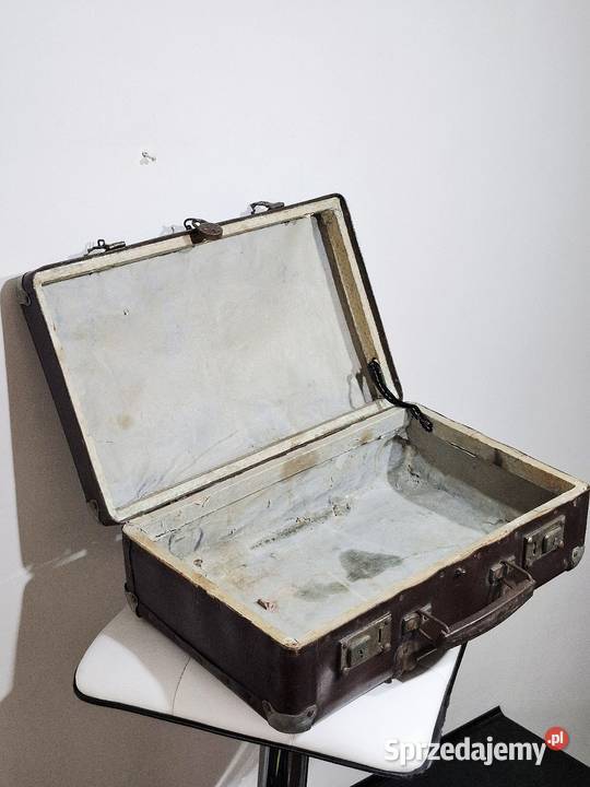 Walizka retro zabytkowa kłódka Komar Kraków