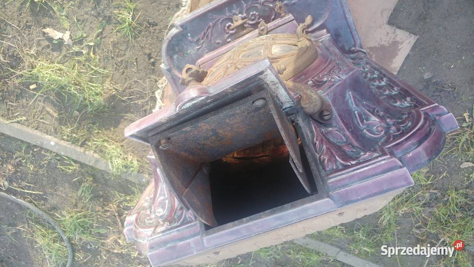 Piękny kominek dworski sprawny łódzkie Czarnożyły