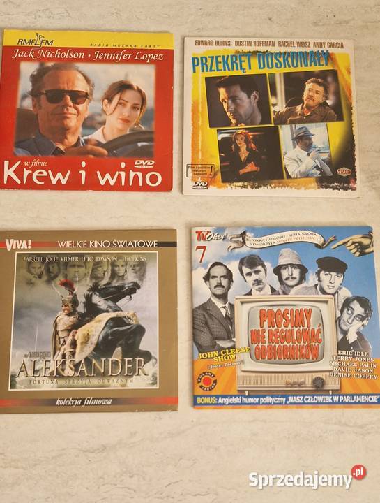 filmy dvd vcd 4 zestaw krew i wino przekręt małopolskie Kraków sprzedam
