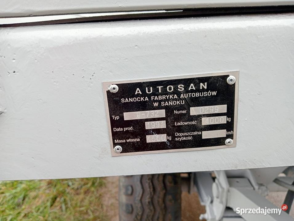 Przyczepa Autosan D 732 wywrotka Probołowice