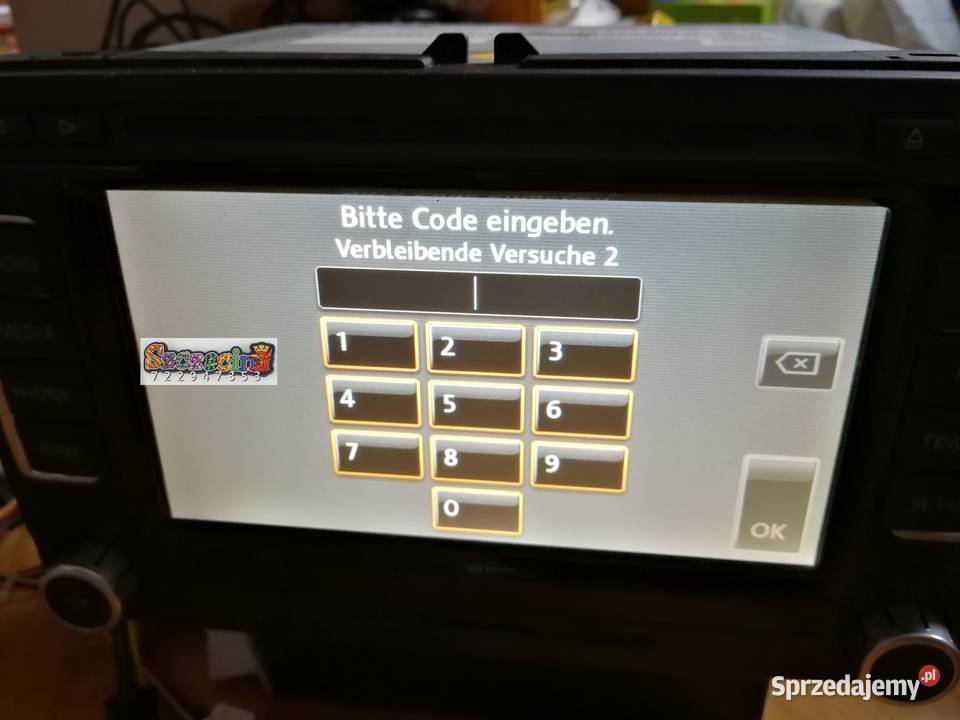 VW Skoda nawigacja RNS510 naprawa mapy menu