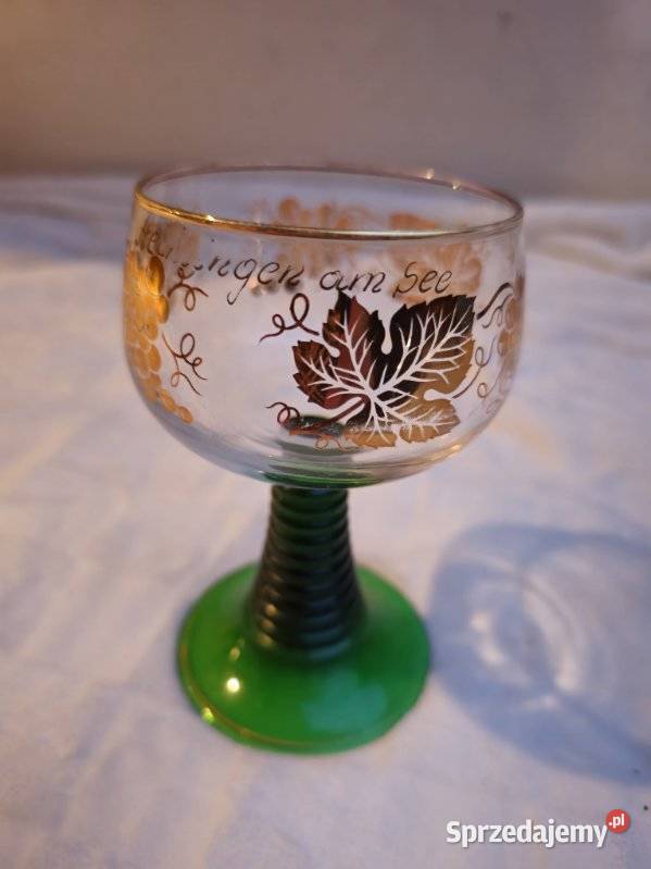 Komplet kieliszków 33 Rmer ręcznie zdobione dolnośląskie Nowa Ruda sprzedam